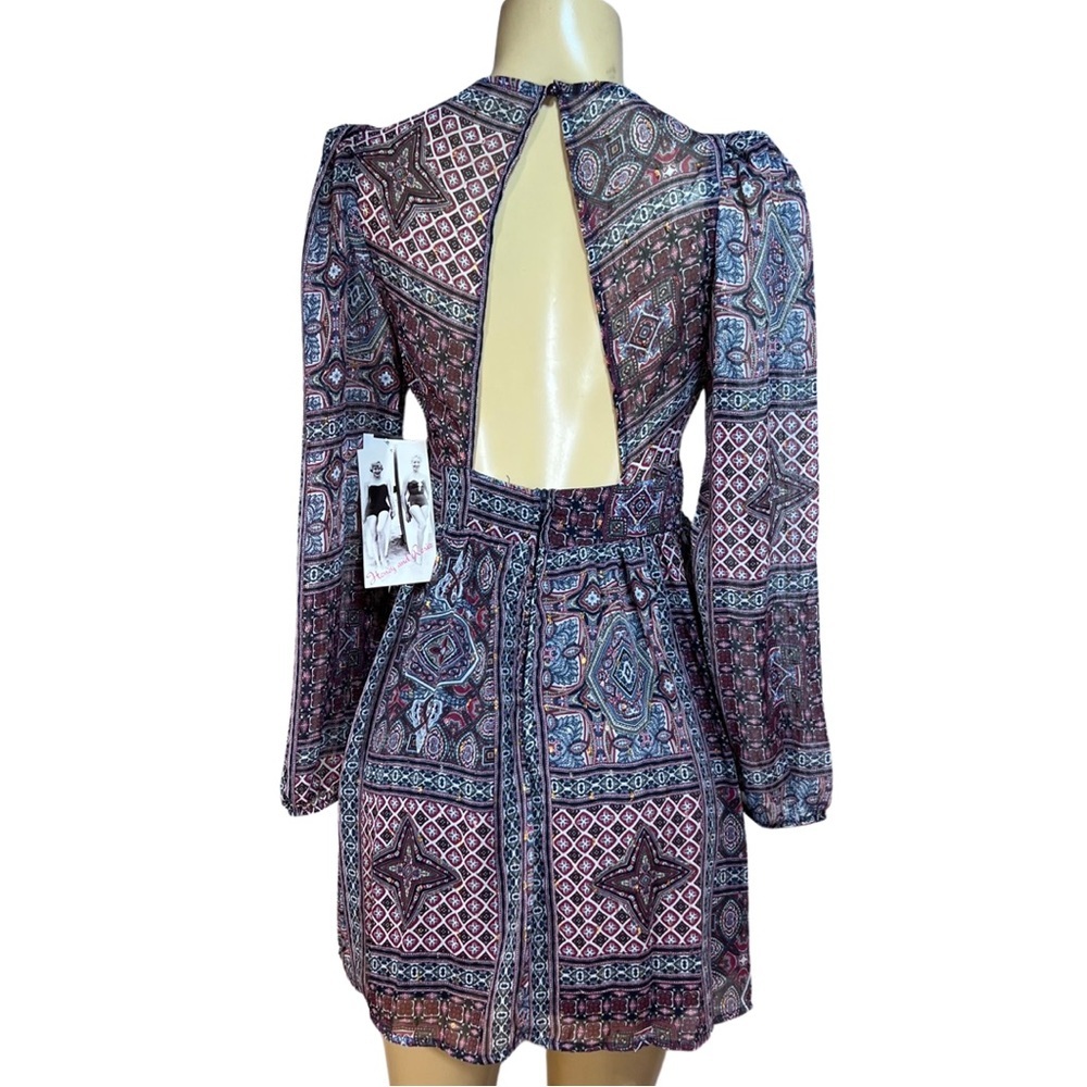 🎩🗝️ NWT $69 Honey & Rosie Multi-colored Dress - Picture 4 of 5